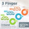 14 Pack Hand Grip Strengthener Set Forearm Adjustable Resistance Hand Gripper, Finger Exerciser, Finger Stretchers, Grip Rings hand exerciser, Stress Relief Grip Ball, Finger Bands Hand Strengthener.