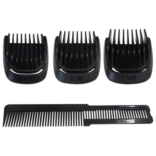 2024 Upgraded Replacement 3Pcs Beard Stubble Blade Guards (3mm 5mm 7mm) with Beard Comb Set For Philips Norelco 2024 Upgraded Multigroom Trimmer MG3710 MG3720 MG3721 MG3722 MG3730 MG3740 MG3747 MG3748