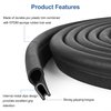 Automotive Door Weather Stripping 10Ft Car Door Rubber Edge Trim Seal Strip Gasket with Top Bulb Easy to Install for Car Bus Camper Boat RV Truck Doors and Home Applications