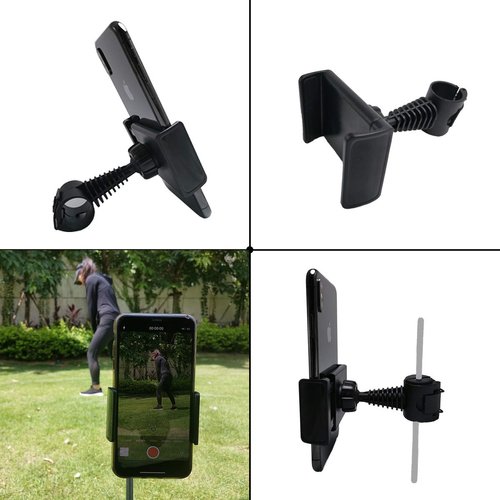 Chikoni Golf Phone Holder Clip, Black, 3.38in x 3.22in x 1.65in, Compatible with Smartphones