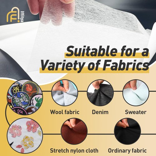 Stitch Witchery 20 Sheets, 8" x 12" Fusible Webbing for Fabric Applique, Medium Weight Fusible Interfacing, Stitch Witchery Fusible Bonding Web for Fabric for DIY Crafts
