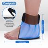 Comfpack Heel Ice Pack Wrap Plantar Fasciitis Relief, Ankle Foot Ice Pack Wrap for Swelling, Reusable Gel Cold Pack for Foot Pain Relief, Achilles Tendonitis, Ankle Sprain, Heel Pain, Foot Surgery