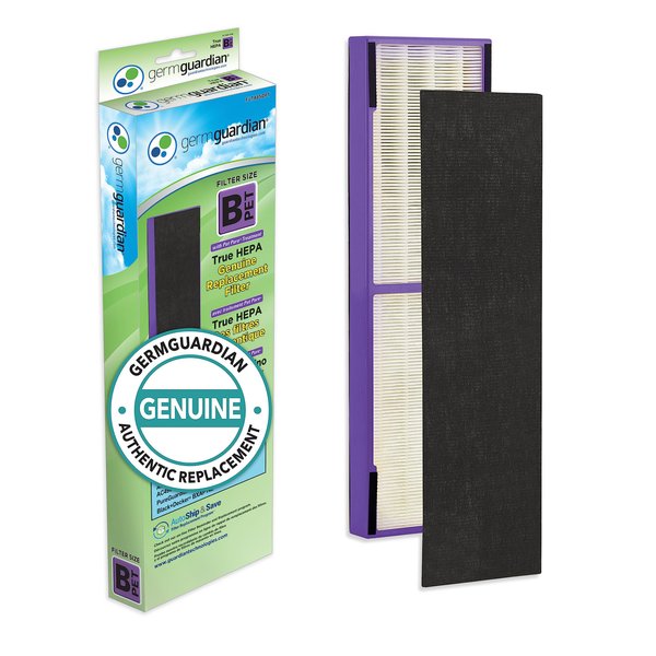 GermGuardian Filter B Pet Pure HEPA Genuine Air Purifier Replacement Filter, Removes 99.97% of Pollutants for AC4825, AC4850, AC4870, CDAP4500, AC4900, AC4300, AP2200, Black/Purple, FLT4850PT