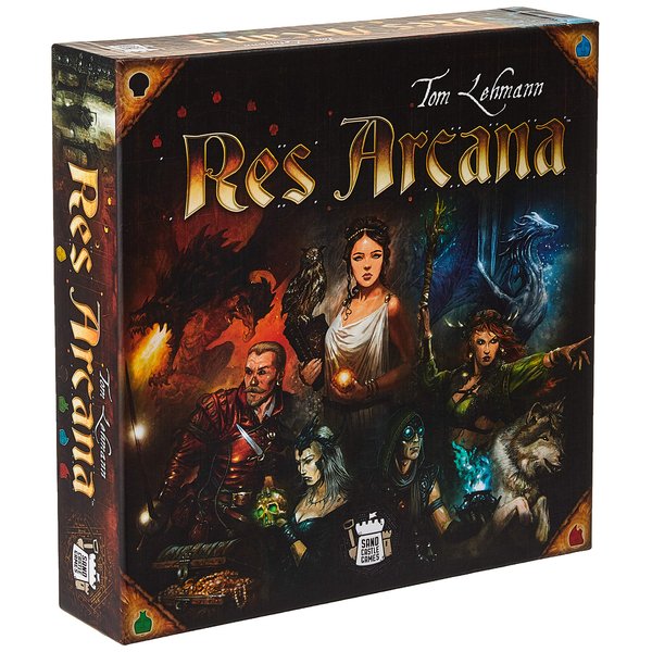 Res Arcana Board Game - The Enchanting World of Mages and Magic! Fantasy Adventure Game, Strategy Game for Kids & Adults, Ages 14+, 2-4 Players, 30-60 Min Playtime, Made by Sand Castle Games