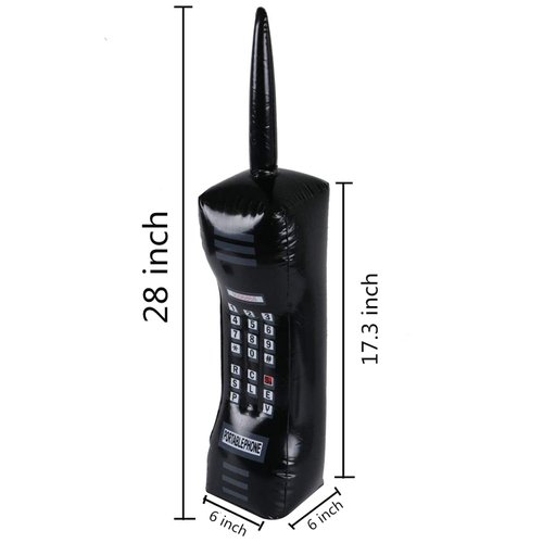 Virtue morals 3 Pieces Inflatable Mobile Phone Inflatable 80's Retro Mobile Phone for Party Decorations 80s 90s, 30 Inches