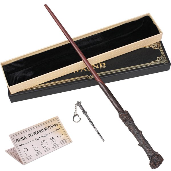 Wizard Witch Magic Wand Witchcraft Props for Kids Sorcerer Collection Cosplay Accessories with Gift Box (Tree)