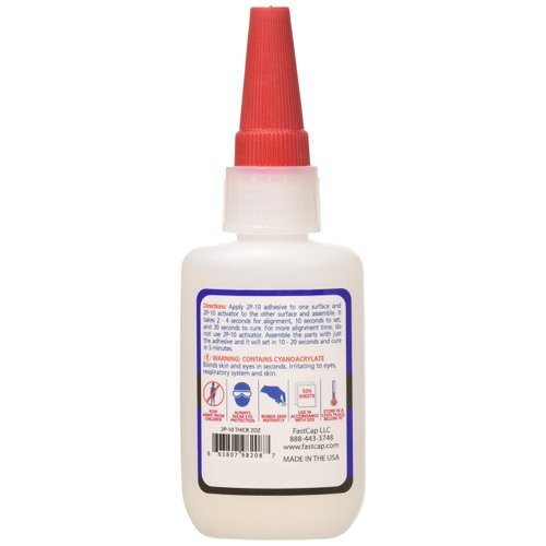 FastCap 2P-10 Professional Thick Wood Adhesive Glue - Ideal for Wood Works - All Purpose Application - 4000 PSI Tensile & Sheer - 2 oz. - 80208