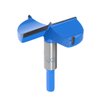 uxcell Forstner Drill Bits 75mm, Tungsten Carbide Wood Hole Saw Auger Opener, Woodworking Hinge Hole Drilling Boring Bit Cutter (Blue, Gray)