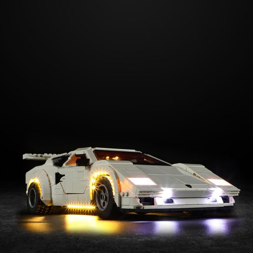 Vaodest Led Light for Lego 10337 Lamborghini Countach 5000 Quattrovalvole Building Blocks Model,Design and Configuration Compatible with Model 10337(Led Light Only, Not Building Block Kit)