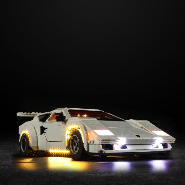 Vaodest Led Light for Lego 10337 Lamborghini Countach 5000 Quattrovalvole Building Blocks Model,Design and Configuration Compatible with Model 10337(Led Light Only, Not Building Block Kit)