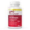 Lipo-Flavonoid Plus, Tinnitus Relief for Ringing Ears, OTC Flavonoid Ear Health Vitamins, Bioflavonoids & Vitamin C, 150 Caplets