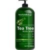 New York Biology Tea Tree Body Wash for Men and Women - Moisturizing Body Wash Helps Soothe Itchy Skin, Jock Itch, Athletes Foot, Nail Fungus, Eczema, Body Odor and Ringworm - 16.9 Fl Oz