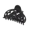 Parcelona French Jardin Black Medium Covered Spring Celluloid Jaw Hair Claw Clip Clamp Clutcher