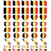 Meme Series Womaha 40 Sheets Belgium Flag Temporary Tattoos for Kids Football Temporary Face Tattoos