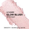 UCANBE Baked Blush for Cheek, Glow Blushing Palette - Seamless Silky Blendable Powder Blush Makeup Palette, Delivering Long Last Natural Ruddy Complexion, 05 Champagne