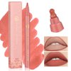 YOUNG VISION Gourd-Shaped Precision Liquid Lipstick & Lipliner - Nude Matte Perfection