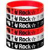 24PCS Rock and Roll Silicone Bracelets Rubber Wristbands -Music Party Favors Music Notes Party Decorations Musican Guitar Audio Record Microphone Rap Birthday Baby Shower