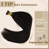 YoungSee Itips Brown Hair Extensions I Tip Hair Extensions Human Hair Itip Human Hair Extensions Dark Brown Real Human Hair I Tip Extensions 18 Inch 60 Strands 50g Dark Brown Hair Extensions