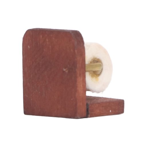 JTLB Miniature Dollhouse Toilet Paper Rolls,1:12 Dollhouse Roll Paper Miniature Paper Towel Dispenser Kitchen Dollhouse Rolling Paper Holder