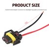 H8 H11 880 881 Male Socket Adapter Connector Wiring Harness&Female Adapter Wiring Harness Sockets Wire Compatible with Headlights or Fog Lights 2Set