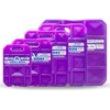 ARCTIC ICE Tundra Series, Long Lasting Reusable Ice Pack, Purple, Medium, 1.5 lbs