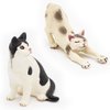 Gemini&Genius 6Pcs Cat Toys for Kids, Cat Figurines, Realistic Kitten Toys for Toddlers, Funny Pet Animal Toys, Cute Cats Action Figures for Cake Toppers, Birthday Gifts for Kids