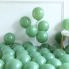 137PCS Sage Green Balloon Garland Arch Kit White Gold Confetti Balloons Retro Green Balloon and Gold Metallic Chrome Latex Balloons for Wedding Birthday Baby Shower Decorations