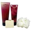 Bath & Body Works Aromatherapy Renewing Meadow Walk Rose Magnolia 2 Piece Gift Set -Moisturizing Body Wash and Body Cream with a Creamy Rose Bar Soap + a FREE Shower Sponge