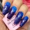 AIMEILI Soak Off U V LED Temperature Color Changing Chameleon Gel Nail Polish - Glitter Purple to Glitter Blue Full Shimmer/Diamond (TC06) 10ml