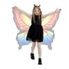 plainshe Halloween Costumes for Girls，Butterfly Wings Kids, Fairy Wings Colorful，3PCS Butterfly Costume Set.