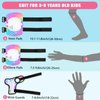 Ausletie Knee Pads for Kids Girls Protective Gear Set Adjustable Knee Pads and Elbow Pads Set with Wrist Guard for Girls Kids Toddler Roller Skates Bike Cycling Skateboard Scooter