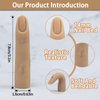 Silicone Practice Fingers for Acrylic Nails, Bendable Nail Training Finger Soft Silicone Fake Finger to Practice Fake Nails, Flexible Nail Practice Fingers Hand for DIY Nails