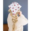 AWAYTR 3pcs Hair Bandana for Women Girls Hair Scarf Headband Bandana Double Layer Triangle Head Kerchief Boho Hair Band (White/Black/Pink)
