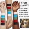 LZXLUKGIR Red White and Blue Face Paint Sticks Professional Eye Black Baseball Football Softball,Cream Blendable Body Paint for Halloween Zombie Vampire Makeup（Blue/White/Red Face Paint Sticks)