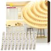 EMITEVER LED Strip Lights 3000K, UL 24V LED Tape Light Warm White, Ra 95+, IP30, 25ft, 2.9W/ft, 240+Lumens/ft, 900LEDS/Spool, UL Listed 5 Year Warranty (Power Supply Sold Separately)
