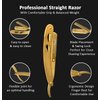 G4 Professional Straight Edge Razor for Men with 100-Pack Replaceable Derby Blades Barber Single Blade Shaving Razor -navajas para barbero