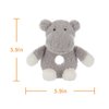 Apricot Lamb Baby Hippo Soft Rattle Toy, Plush Stuffed Animal for Newborn Soft Over 0 Months (Hippo, 6 Inches)
