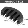 Rubber Violin Practice Mute Set, 10 Pack Round Tourte Style Mute for Violin and Small Viola & 2 Pack Claw Style 4/4 Violin Practice Mute,Ultra Practice Silencer(Black)
