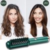 Cordless Hair Straightening Curling Brush Evenly Quickly Heating USB Rechargeable Women Home Salon Hair Styling Tool for Silky Hair