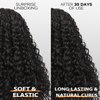 Limerence Long Curly Wig for Black Women Natural Black Curly Wig with Bangs，Curly Wigs with Bangs for Women 20 inch for Daily Use
