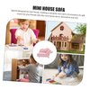 FELTECHELECTR Miniature Dollhouse Sofa Furniture Creative Jewelry Box Organizer Stylish Couch with Playroom and Collectibles