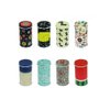 GracesDawn Set of 8 Home Kitchen Storage Containers Colorful Tins Round Tea Tins