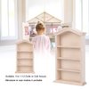 1:12 Miniature Doll Furniture, Wooden Dollhouse Miniature Simulated Bookshelf Model for Dolls Furniture Accessory Furniture Toy Decoration Accessory for Dollhouse(Bookshelf)