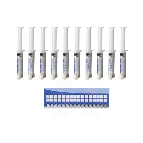 Teeth Whitening Gel Syringes 22% Carbamide Peroxide, 10 Tooth Bleaching Gel (10cc Each)