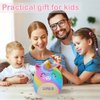 Piggy Bank Girls Unicorn Piggy Banks Cute Unbreakable Resin Coin Money Bank with Stickers Bracelet Set for Kids Toddlers, Rainbow