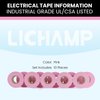 Lichamp 10-Pack Pink Electrical Tape Waterproof, 3/4 in x 66ft, Industrial Grade UL/CSA Listed High Temp Electrical Tape Pink Electric Super Vinyl