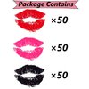 150pcs Valentines Temporary Tattoos Sticker Sexy Kiss Lip Tattoos Decal Valentine's Day Decorations Bpdy Fake Tattoo Stickers for Lover Party Decorations Girls Women Favor Party Supplies