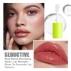 Blopuivo Fat Lip Oil Lip Stain,6 Colors Lip Oil Plumping Lip Glaze, Hydrating Lip Glow Oil,Shiny Transparent Lipstick,Long Lasting Nourishing Fresh Clear Lip Care (6pcs)