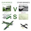 ITECRONH Building Toys Metal Model Airplane Kits for Boys Age 8-12 Assembly Erector Fighter Jet Stem Sets for Ages 8-13 14 and Up Science Projects Boy Gifts for Kids 8 9 10 11 12-16 Year Old Adults