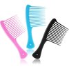 3 Pieces Wide Tooth Comb Jumbo Rake Comb, Detangler Salon Shampoo Comb for Long, Curly and 4c Hair (Black, Blue, Pink)